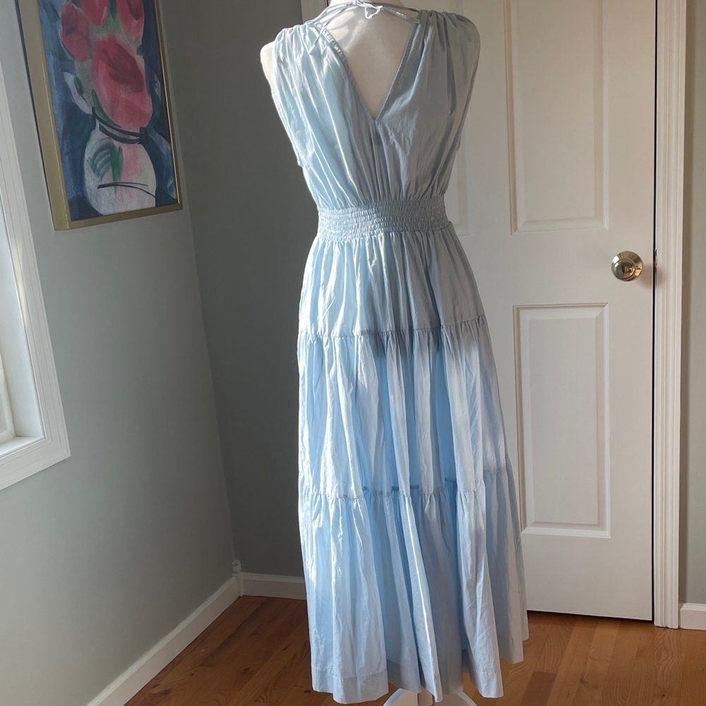 S/W/F Chic Sky Blue Sleeveless Maxi Dress - Picture 4 of 6